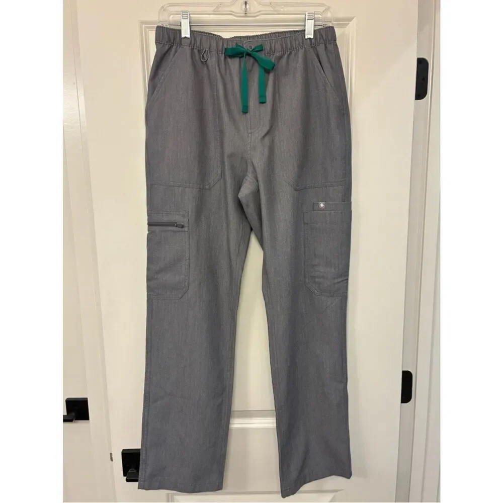 NWOT FIGS Cairo Cargo Scrub Pants Graphite Gray Men’s Size Small